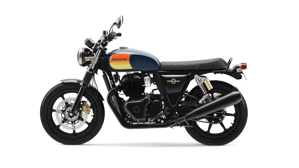 Royal Enfield Interceptor 650 Barcelona Blue (Black Alloy)