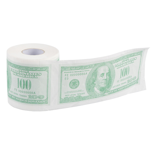 Сервировочные салфетки в рулоне, Доллары, 10 см*20 м, 1 шт.
