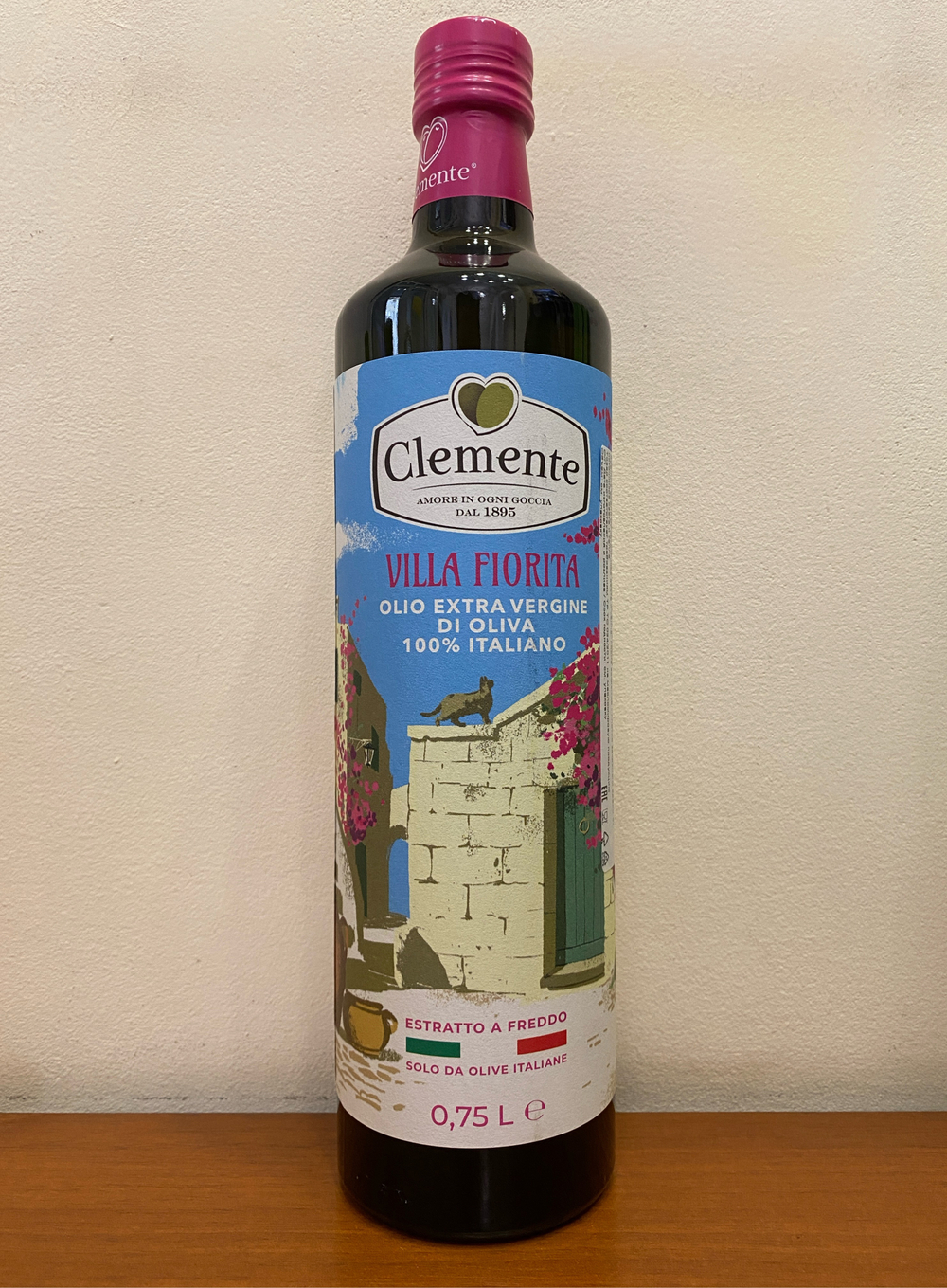 Оливковое масло Clemente 100% Italiano “Villa Fiorita” 0,75 л, Италия