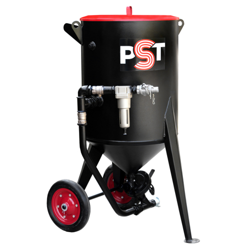 Абразивоструйная бочка PST-160-2 с фильтром, шиберным дозатором
