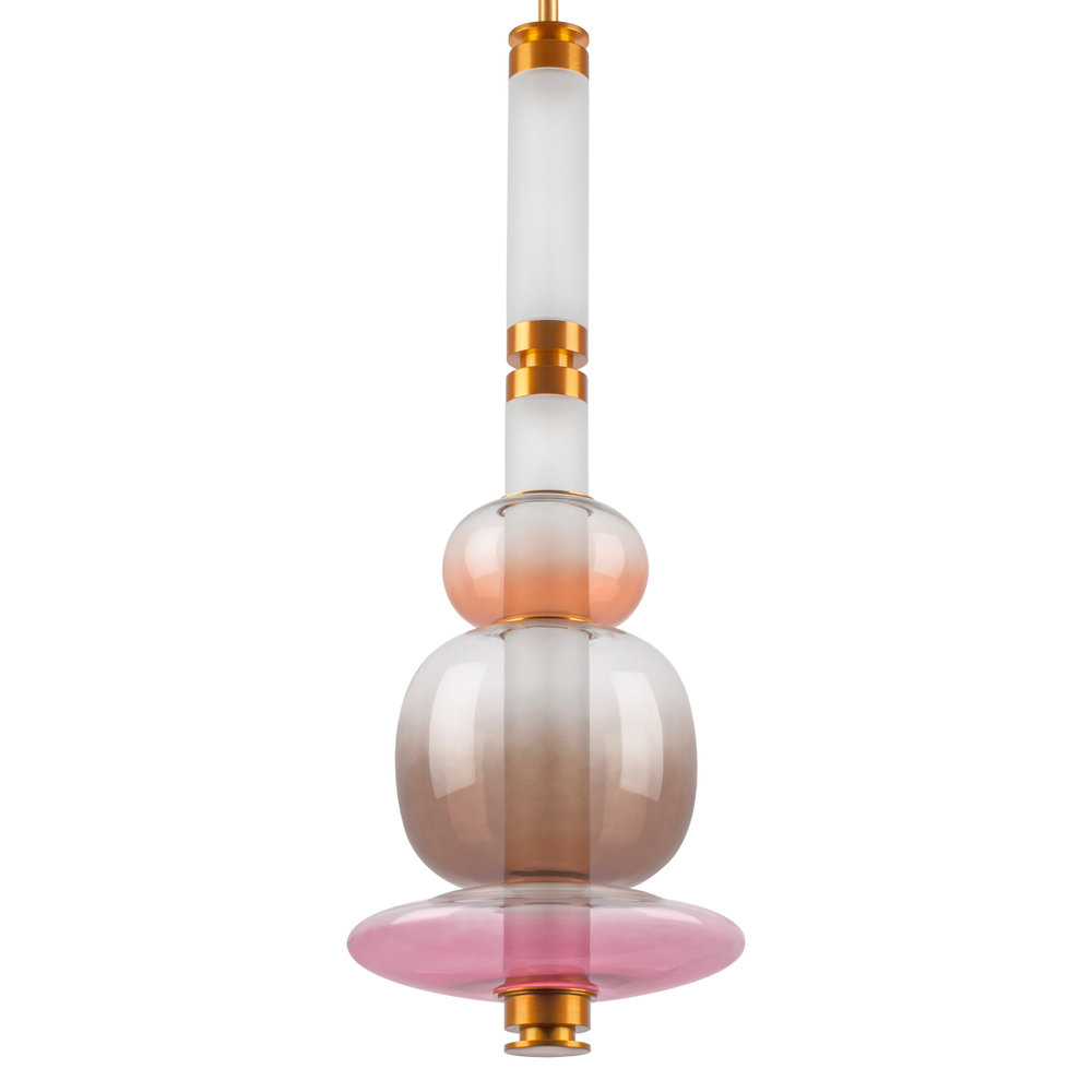 737540  2КОР! Люстра EMISFERO LED 4х6W 1200LM ЗОЛОТО/МУЛЬТИКОЛОР 3000K