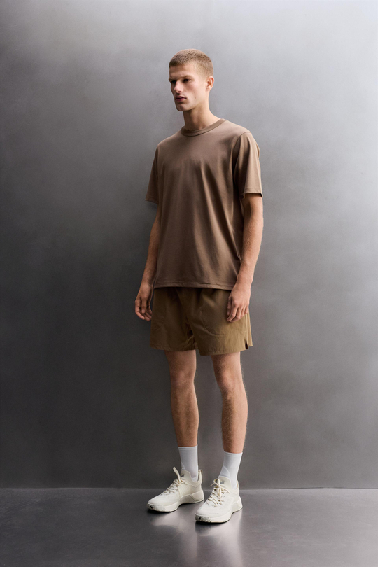 ZARA ФУТБОЛКА ДЛЯ ТРЕНИРОВОК COMFORT, ПЕСОЧНЫЙ