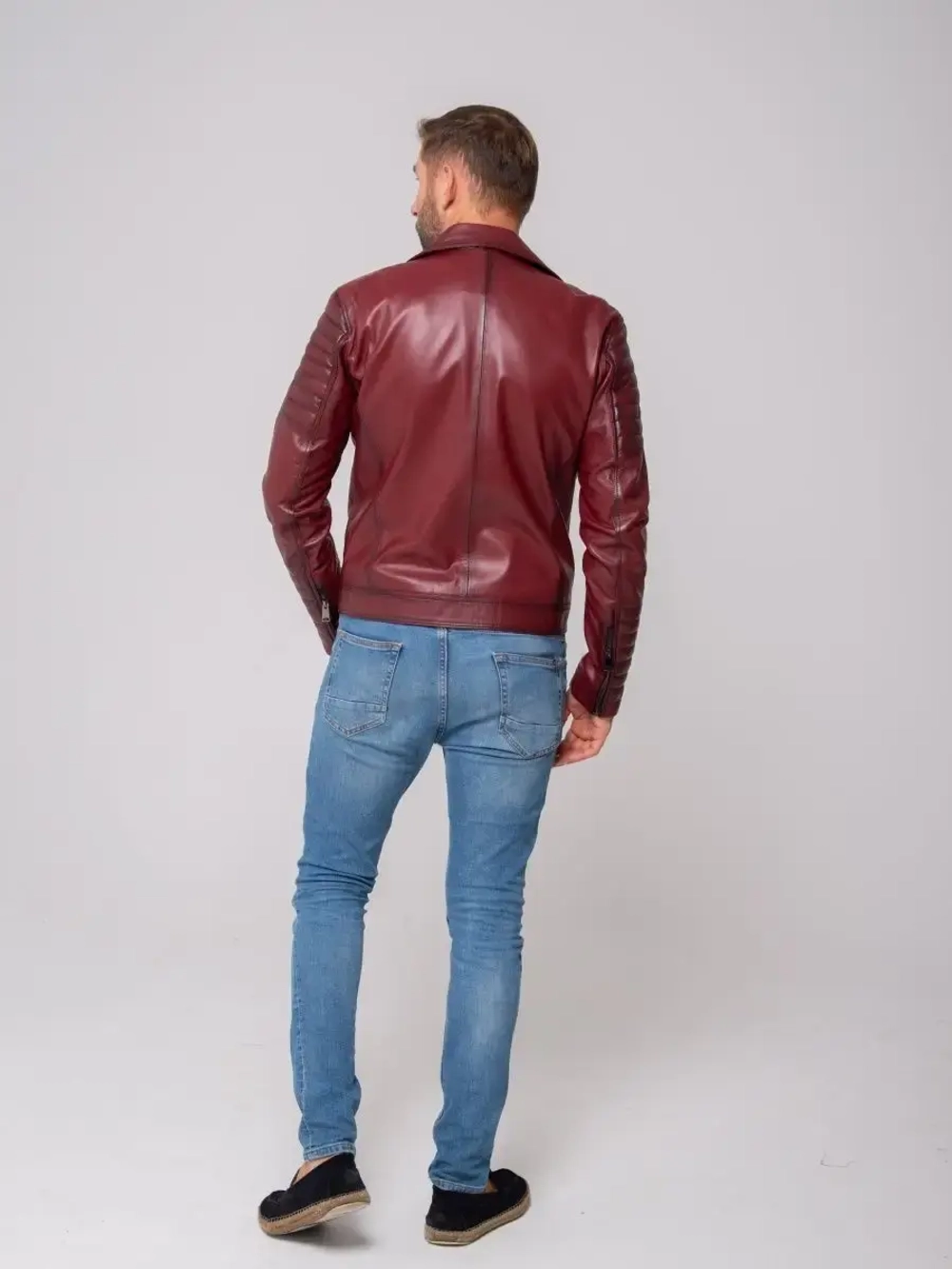 Косуха мужская  кожаная,  куртка мужская