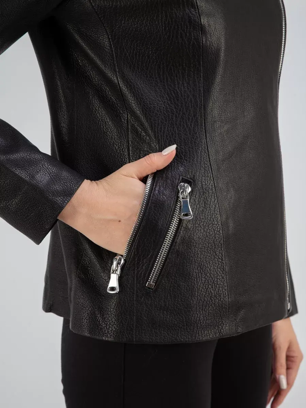 Кожаная куртка демисезонная косуха