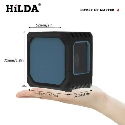 лазерный уровень,HILDA,2 линии, С литиевой батареей, Зеленыйлуч