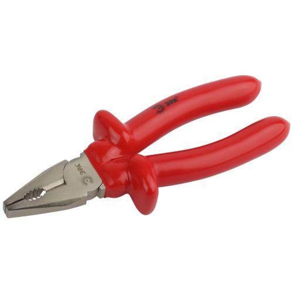 Плоскогубцы 180мм комбинированные диэлектрические 1000V ЭРА Б0055919 Плоскогубцы 180мм комбинированные диэлектрические 1000V ЭРА Б0055919