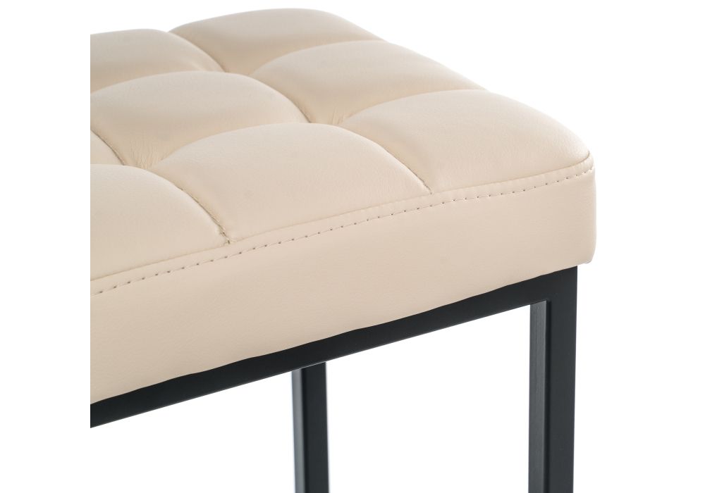 Барный стул Лофт кожзам d1 / черный матовый