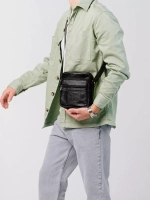 Сумка через плечо кожаная барсетка