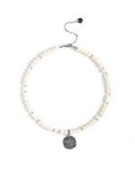 Чокер "Lotus pearl" Silver