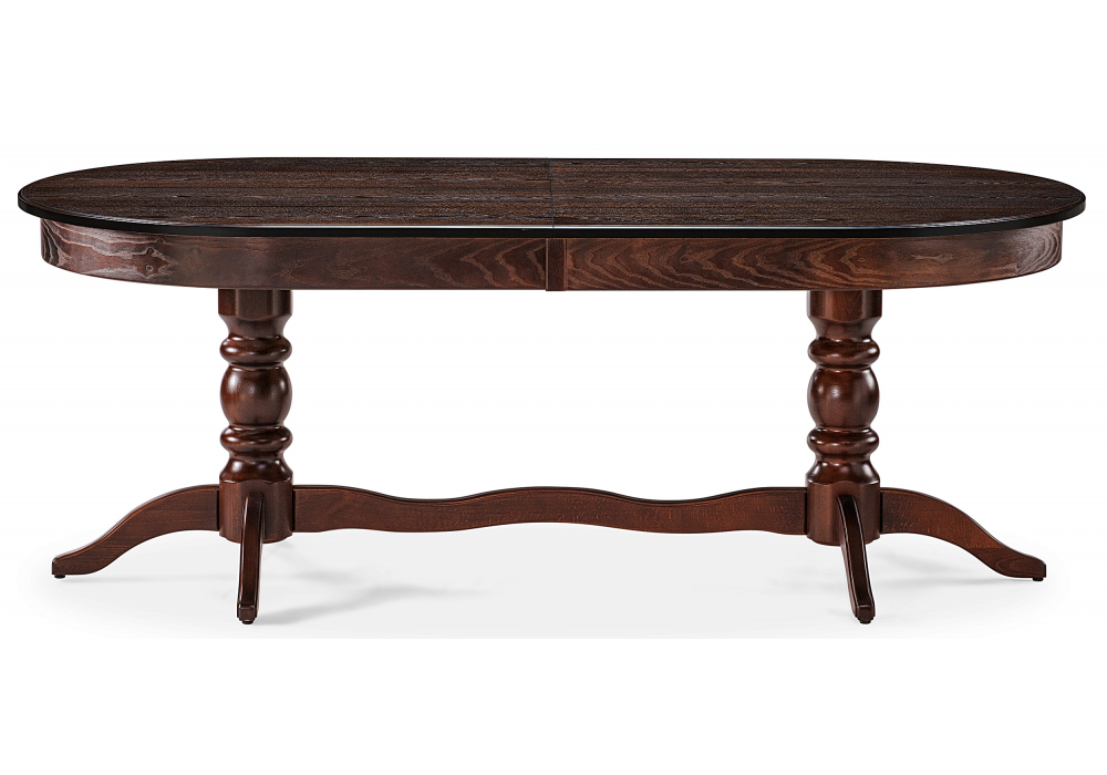 Стол деревянный Woodville Дейвер 200(260)х100 орех темный