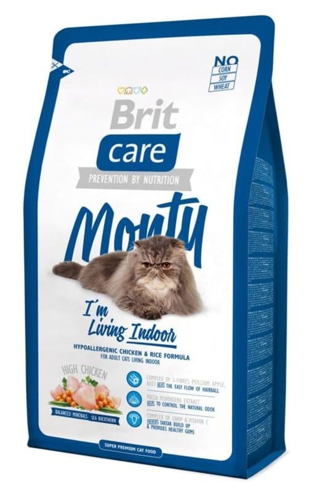Brit Care Cat Monty Indoor 7 кг (д/домашн.) сухой д/кошек