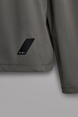 ZARA ФУТБОЛКА С ДЛИННЫМ РУКАВОМ И ГРАФИЧЕСКИМ ПРИНТОМ, МЯГКИЙ СЕРЫЙ