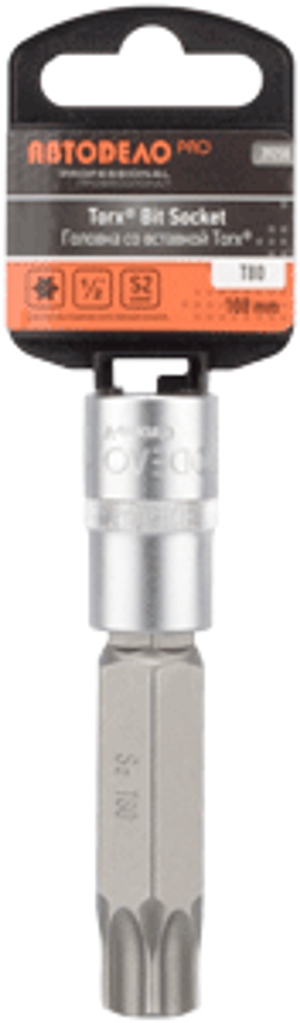 Головка с вставкой Torx 1/2" T80 L=100 мм Pro