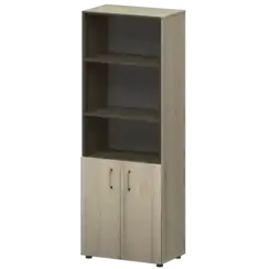 Стеллаж комбинированный с стеклянными фасадами К-934,К-942,К-946,КФ-942,КФ-946 720x420x2000 Приоритет