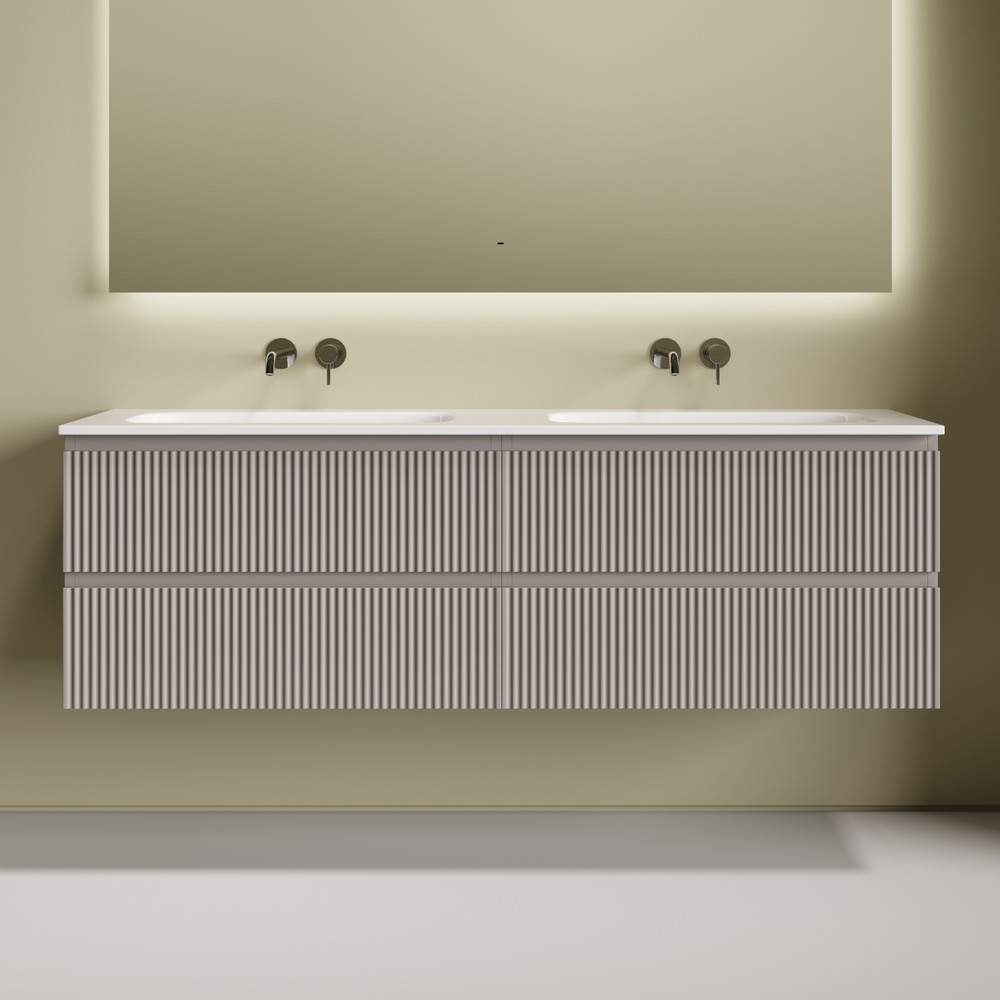 Тумба подвесная Sancos Snob R c двумя ящиками 790х445х500, Doha Soft, SNR80SM