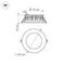 Встраиваемый светодиодный светильник Arlight LTD-105WH-Frost-9W Warm White 110deg 021067
