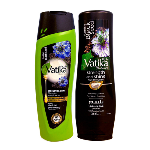 Кондиционер Dabur Vatika Turkish Black seed strength and shine seed семена Черного тмина 200 мл