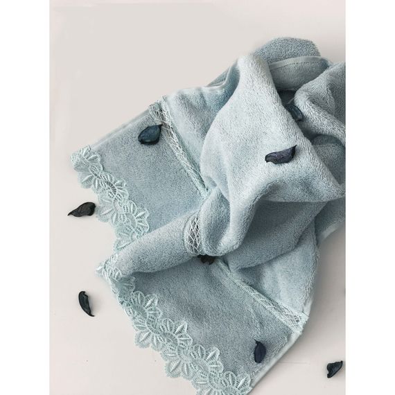 Набор полотенец   ВИКТОРИЯ 30х50 50Х100  85х150  Soft Cotton бирюза