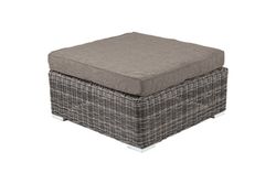 Лунго, пуф коричневый/соломенный/бежевый/графит, искусственный ротанг