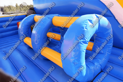 Большая площадка с высокой горкой "Дино-городок", 15*15*6 м