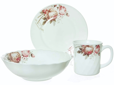 Набор для завтрака 3 предмета "Чайные розы" (78931)