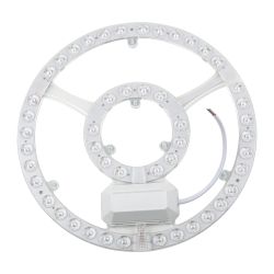 ULE-Q930-42W-4000K IP40 CLEAR Светильник-модуль светодиодный с драйвером. 220В. диаметр 265мм. Белый свет 4000K. Угол 180градусов. TM Volpe
