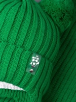 Шапка со снудом для девочки демисезонная