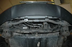Защита радиатора (2,5 мм, сталь) для SsangYong Actyon New (Korando) 2011-2019 (V = 2.0d MT/AT; 2.0 MT) Sheriff.29.2272