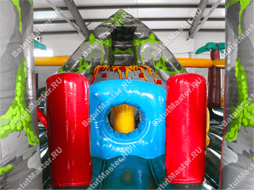 Надувной батут "Ущелье динозавра"