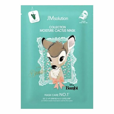 Маска для лица тканевая увлажняющая с маслом кактуса 30 мл JMsolution Disney collection moisture cactus mask