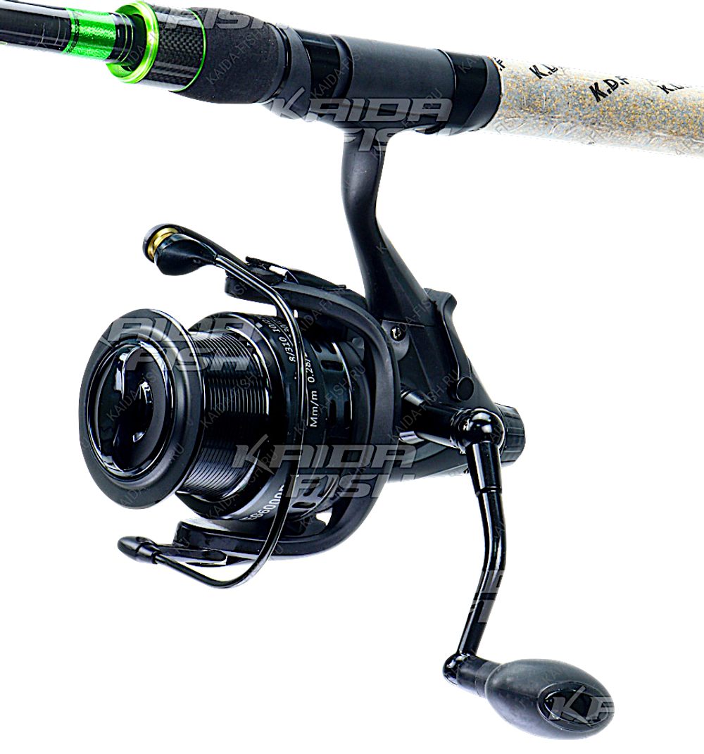Катушка с байтранером Kaida Vega 4000BR #bb6+1 5.5:1 0.22/0.25/0.28мм-220/170/130м 440г