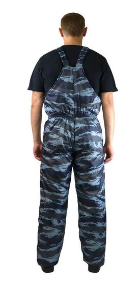 Костюм зимний охранника "Контрол" полукомбинезон (КМФ серый вихрь)