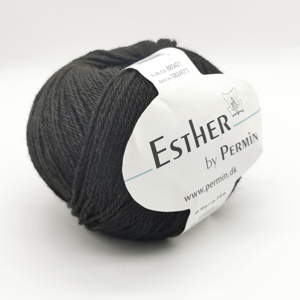 Пряжа для вязания PERMIN Esther 883421, 55% шерсть, 45% хлопок, 50 г, 230 м PERMIN (ДАНИЯ)