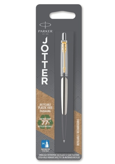 Шариковая ручка Parker Parker Jotter Core K691, St. Steel GT, стержень: Mblue