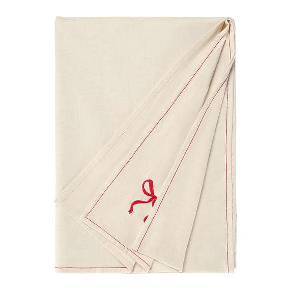 Скатерть fancy bows бежевого цвета из коллекции essential, 180х240 см