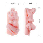 Мастурбатор в виде женского тела, с вибрацией и голосовым сопровождением (Цвет: телесный)