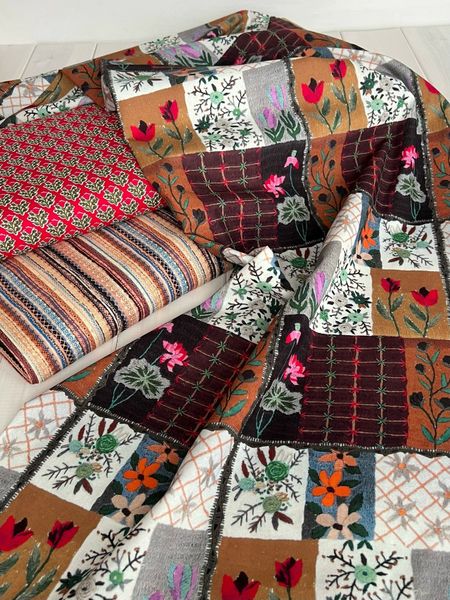 ПОЛОСКИ - персиковый, коричневый, 100% хлопок 5