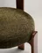 Стул Granite из зеленой синели и массива ясеня с отделкой под орех
