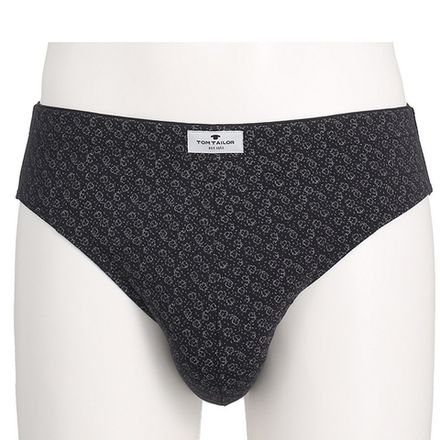 Мужские трусы слипы темно-серые с узором Tom Tailor 70331/5646