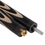 Бильярдный кий для русского бильярда Эльф запил паутина, двухсоставной (граб, черный граб)