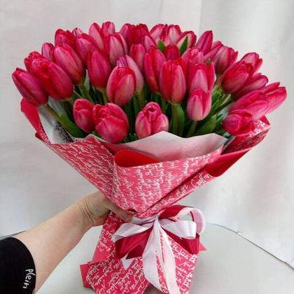 Букет из 39 тюльпанов