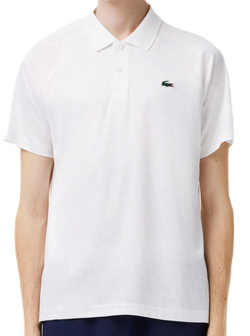 Мужское теннисное поло Lacoste Tennis x Novak Djokovic Printed Polo-Dry Technology - white