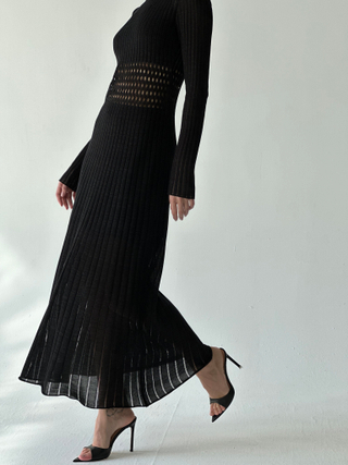 Платье ажурное SUMARA, чёрный