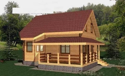 Проект Дома 122,9 кв. м из бруса Д-28