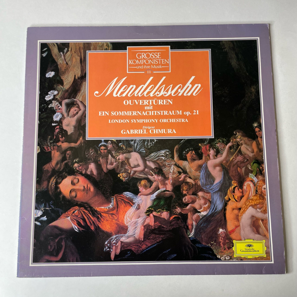 Винтажная виниловая пластинка LP Mendelssohn Мендельсон, London Symphony Orchestra, Gabriel Chmura, Ouverturen Mit Ein Sommernachtstraum Op. 21 (Германия 1984)