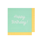 Салфетки большие цветные "Happy Birthday" 16 шт.