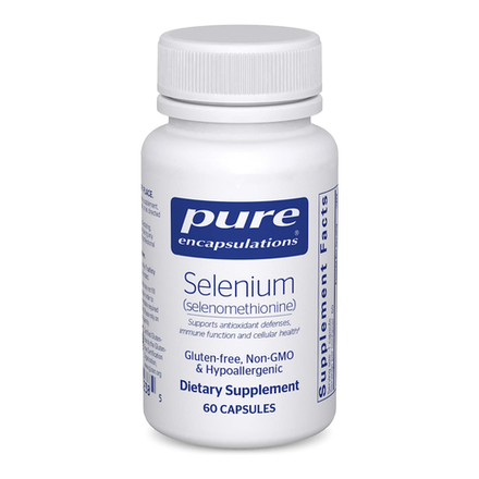 Pure Encapsulations, Селен, Selenium, 60 капсул