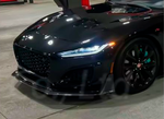 Карбоновая губа переднего бампера для Jaguar F-Type 2021-2024+ Ягуар