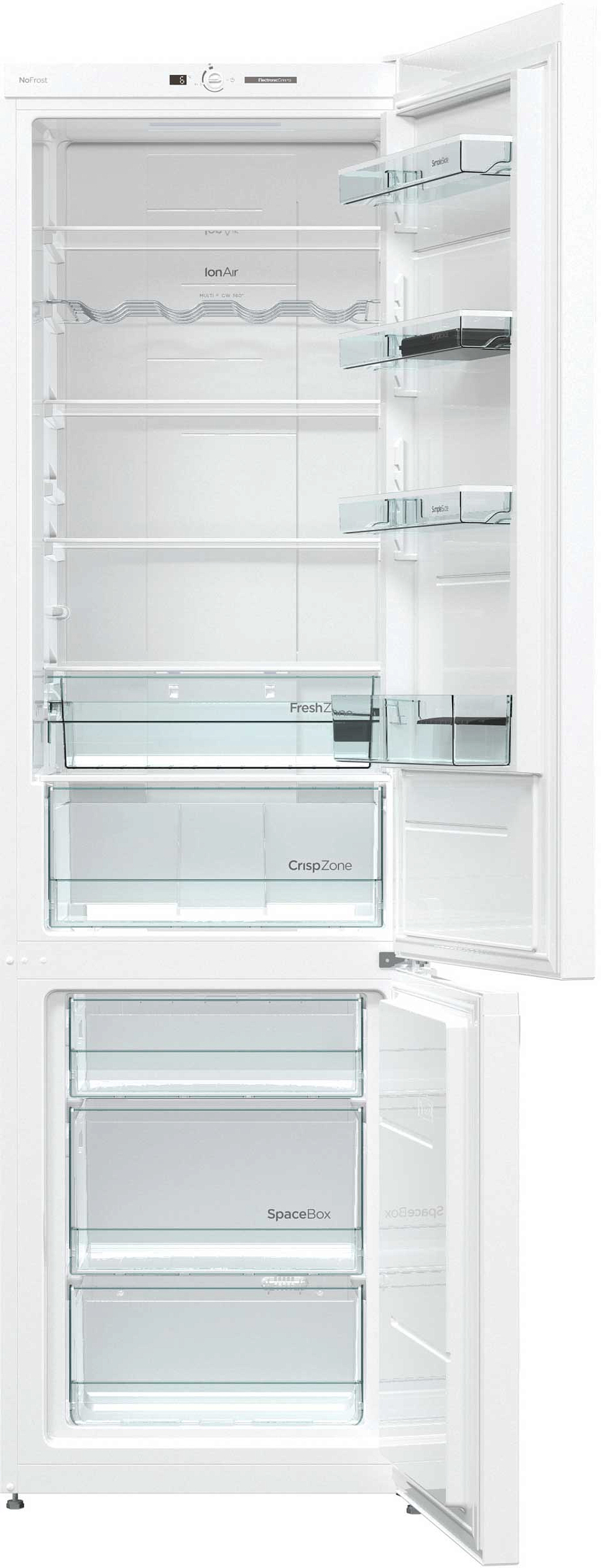 Отдельностоящий двухкамерный холодильник Gorenje NRK6201GHW4