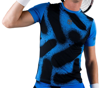 Мужская теннисная футболка Hydrogen Spray Tech Tee Man - bluette